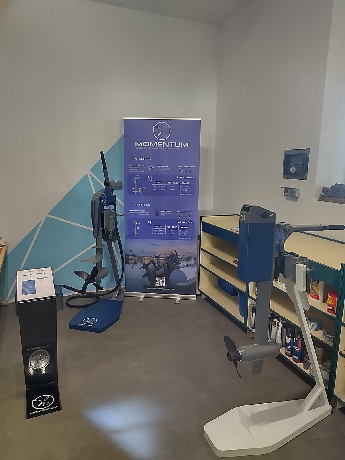 Showroom Momentum à l'Atelier du Lac, gammes M-Series et U-Series
